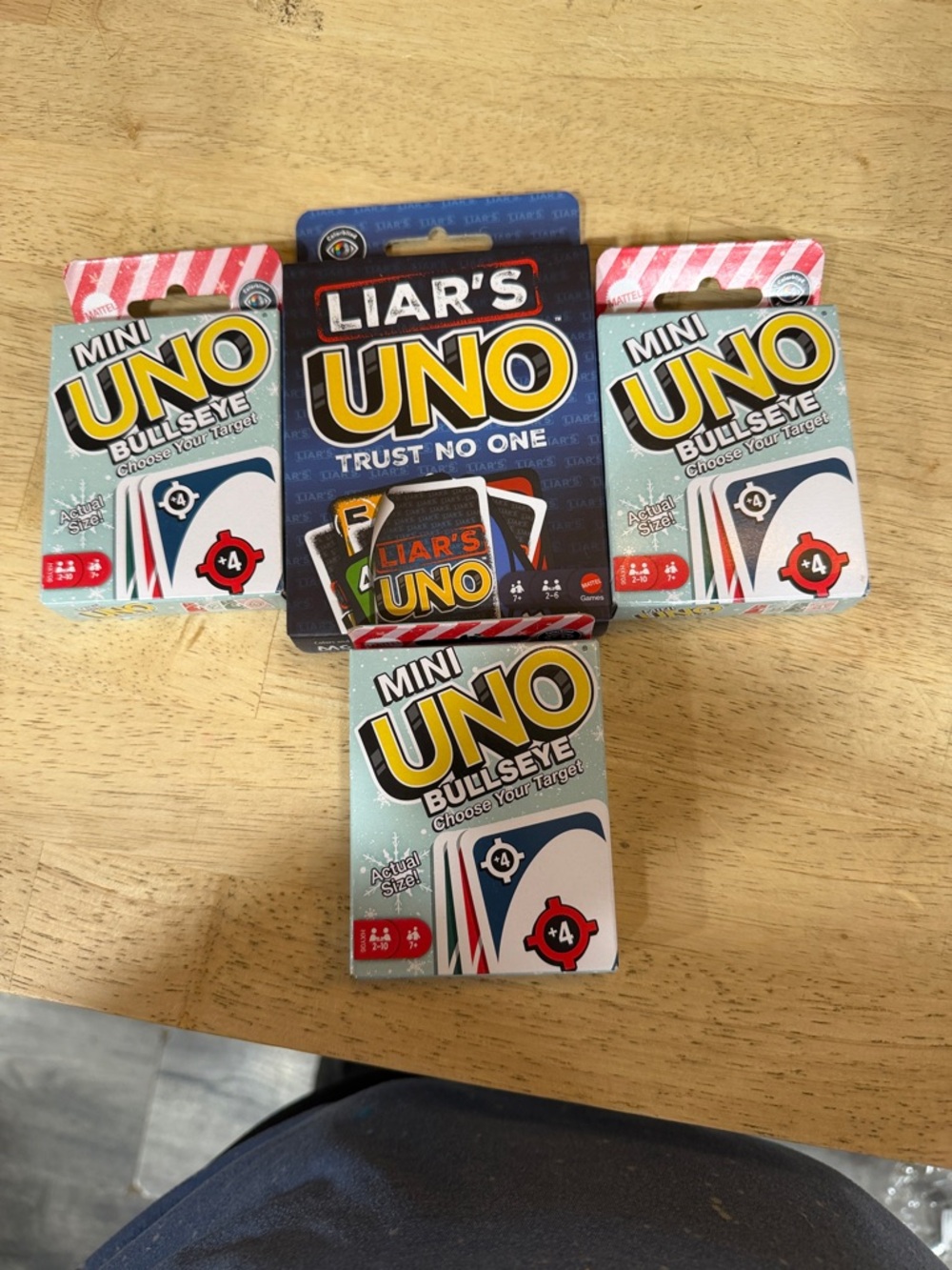 UNO Mini Bullseye Card Game Pack - Light Blue
